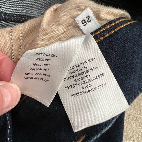 Hudson Women’s Collin Low Rise Skinny Flap Pocket Jeans in Dark Wash OKMD - Picture 7 of 9